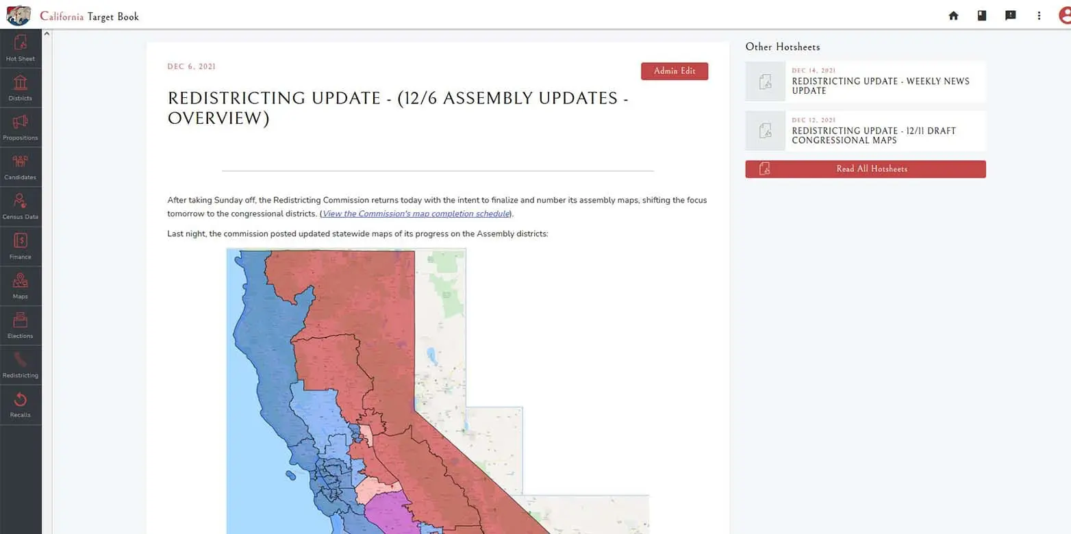 Online edition dashboard preview